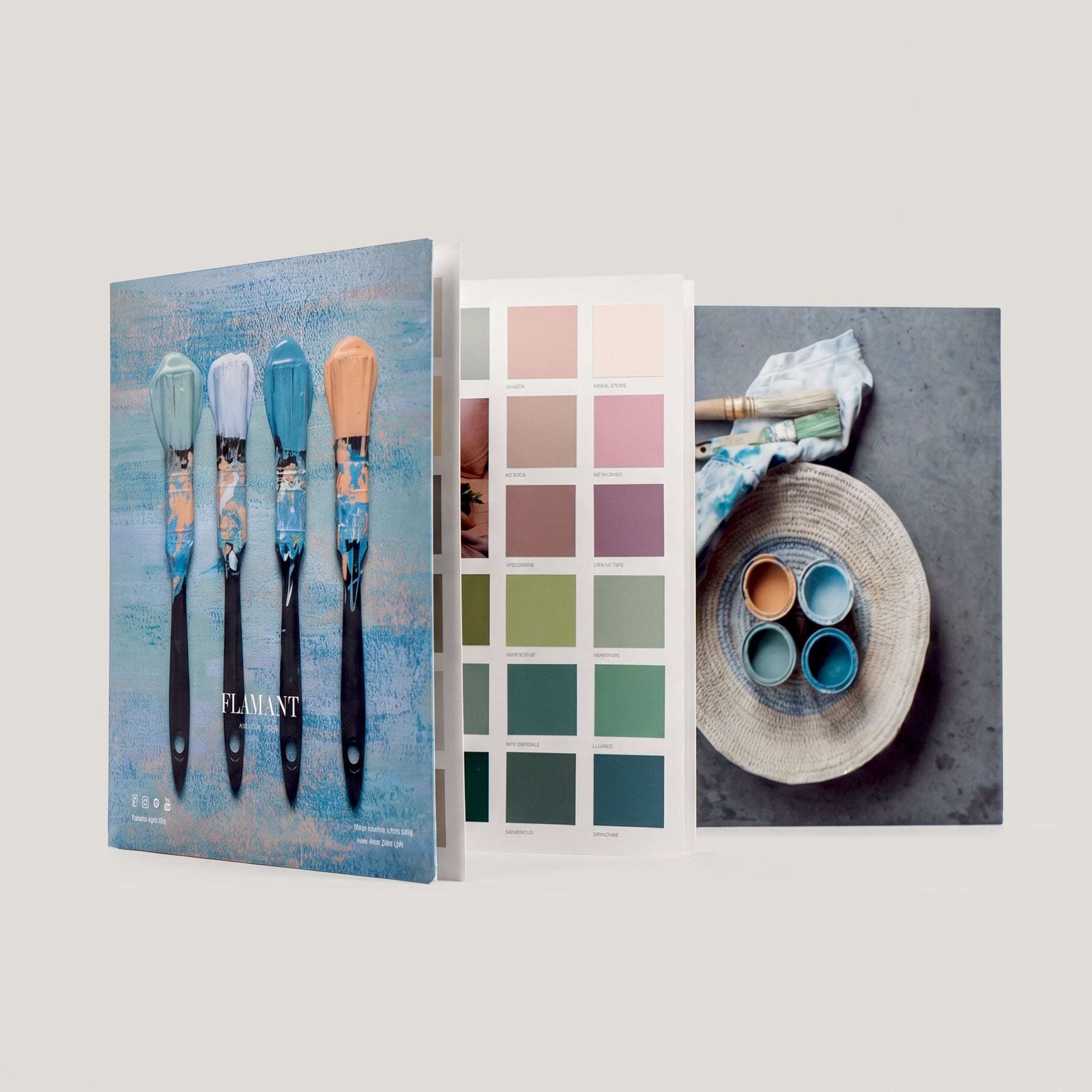 Farbpalette Flamant
