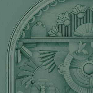 MO5057 Greenhouse Gathering Arch Moooi Wallcovering Green House Arte - Traumfarbe